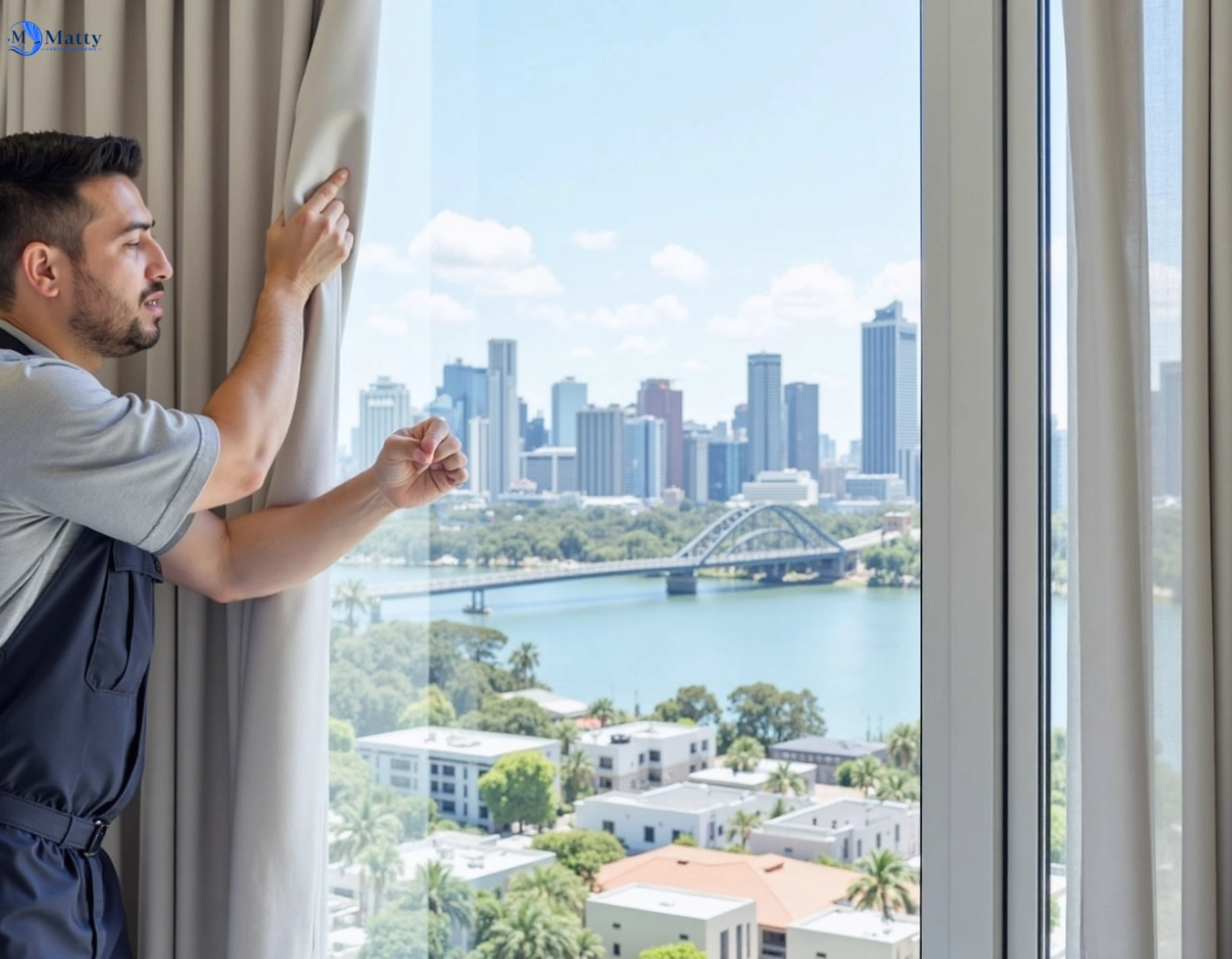 Professional curtain steam cleaning service waverley-gardens-vic QLD by Matty Curtain Cleaning
